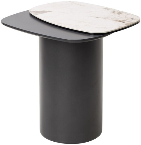 Стол М-City DISAUR Кофейный Арвид (Arvid) Pandora керамика на стекле, МДФ, темно-серый МДФ каркас