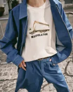 Шорты One Two Baggy Bermuda Denim синие