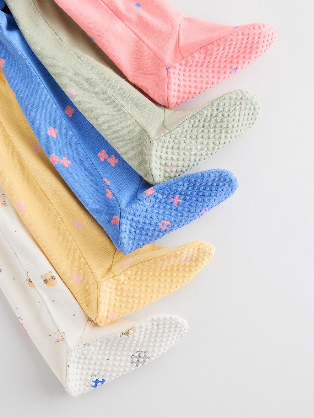 Комбинезон / Cлип для малышей Next AY5-787, 5 шт., Розовый, Синий, Желтый