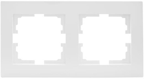 Рамка 2-местн. горизонт. VESNA бел. LEZARD