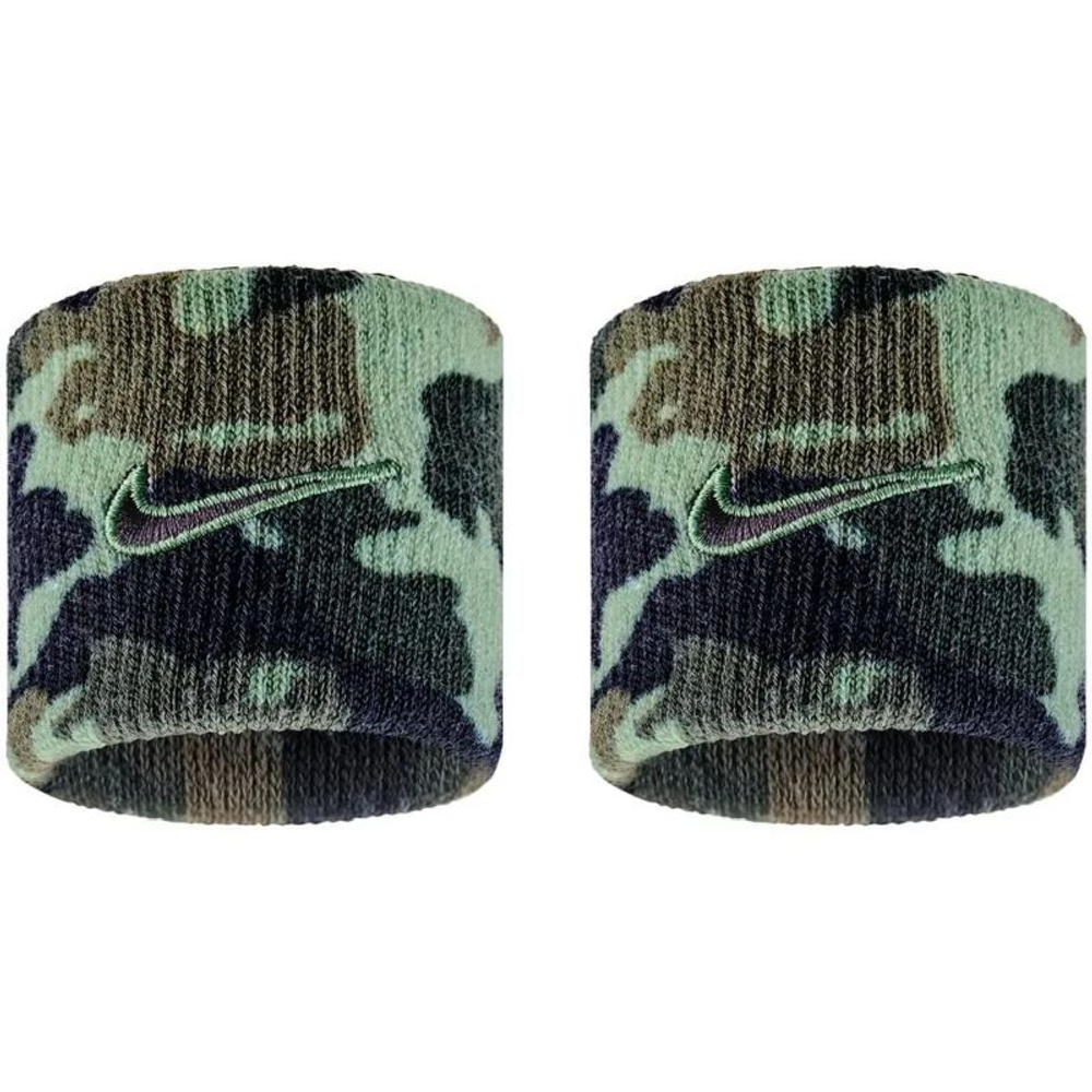 Теннисные напульсники Nike Swoosh 2P - oil green/sequoia/black