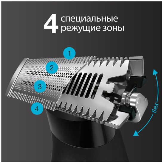 Триммер электрический Braun OneTool XT5200 черный/серебристый