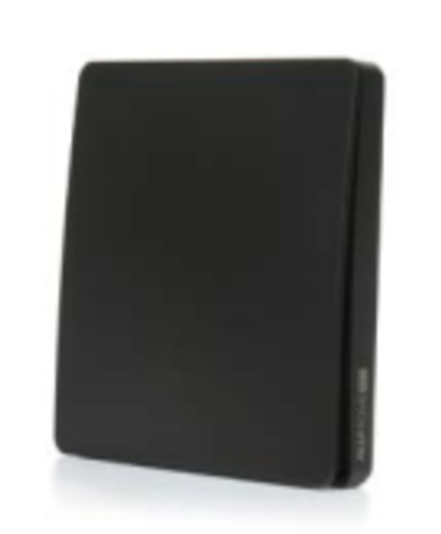 Кинетический выключатель на одну зону (накладной) черный