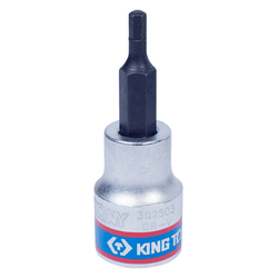 KING TONY (302503) Насадка (бита) торцевая 3/8", L = 50 мм, HEX, 3 мм
