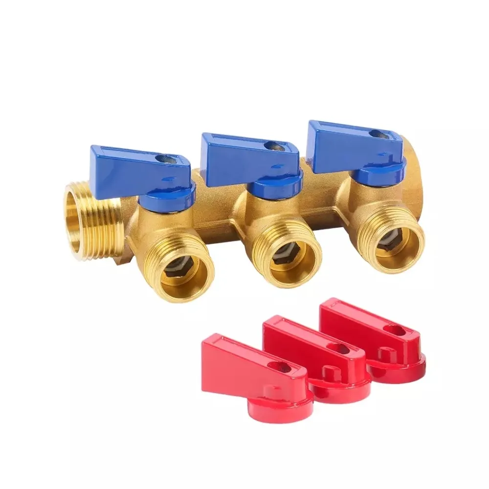 Коллектор с шар.краном 3/4х1/2-3 вых. VIEIR VR713