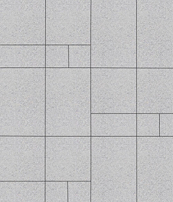 Тротуарная плитка ГРАНДО - Стандарт Белый, комплект из 4 видов плит