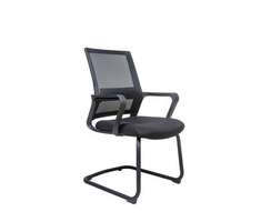 Кресло офисное  Бит CF  черный пластик  черная сетка  черная ткань
