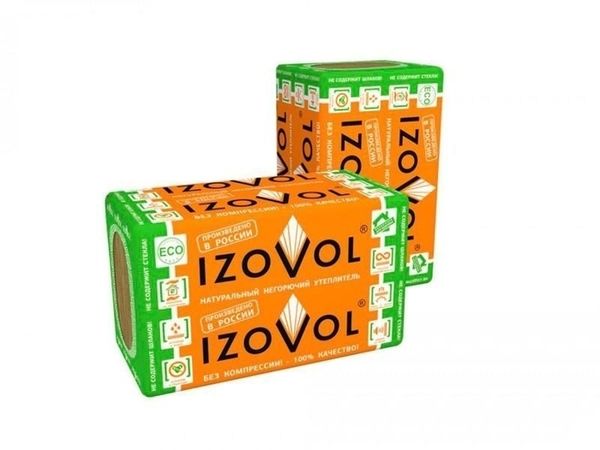 Утеплитель IZOVOL CT-75 1200x600x50/100 каменная вата