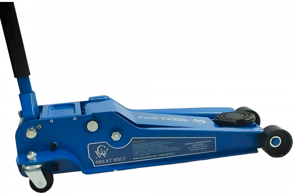 Подкатной домкрат 3.5т GW-035 Great Wolf низкопрофильный гидравлический, 95-552 мм