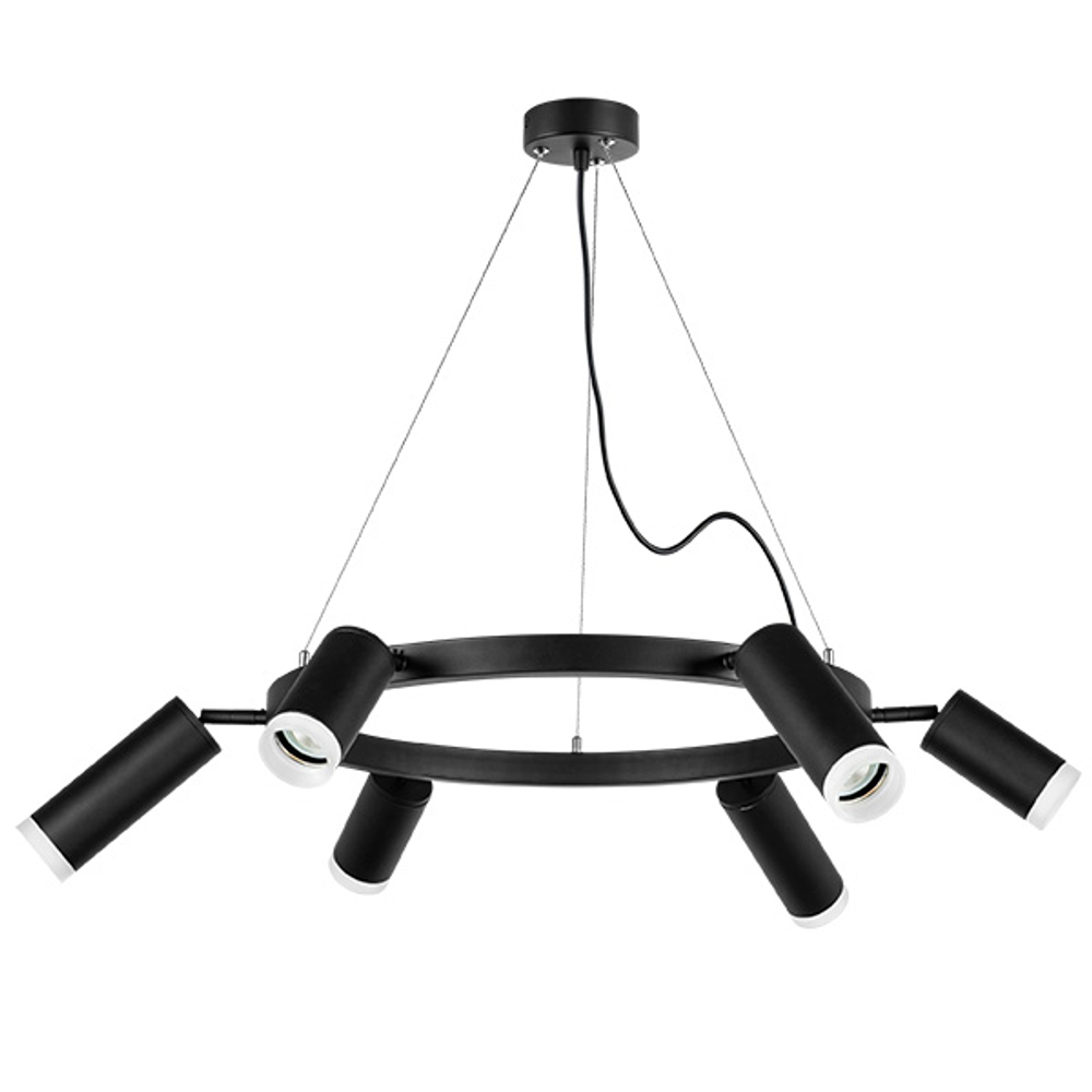 LR0163738730 Люстра RULLO 6х50W GU10 ЧЕРНЫЙ (571016+214437-3+214487-3+202430-6)