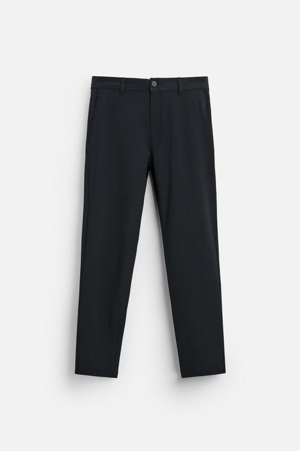 ZARA БРЮКИ КОМФОРТНОЙ ПОСАДКИ ИЗ РЕЛЬЕФНОЙ ТКАНИ, МОРСКОЙ СИНИЙ