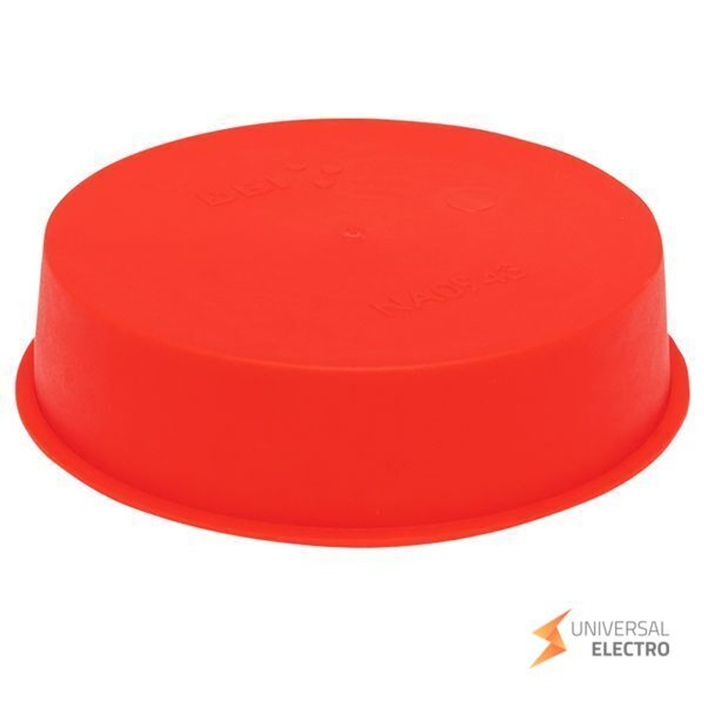 Заглушка для двустенных труб d110 мм красная EKF-Plast