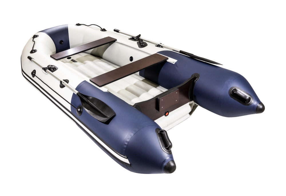 Лодка Таймень NX 3600 НДНД PRO, 3600*1680*465 мм., цвет серый - синий