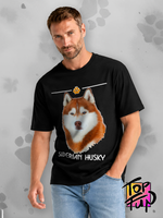 Футболка сибирский хаски