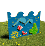 Забор уличный из экопластика 1, секция 1000х740 мм