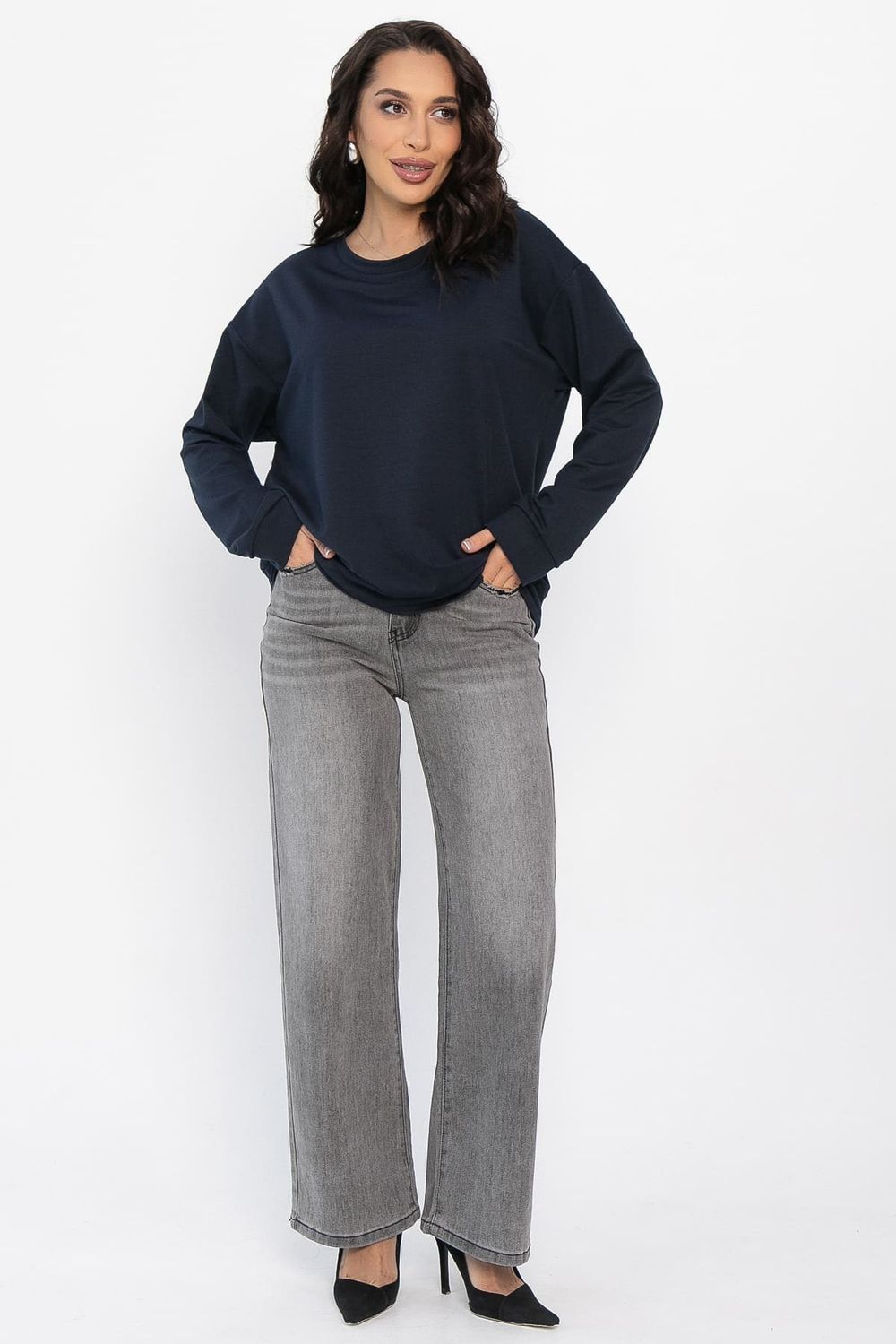 Свитшот Айрис (темно-синий) Б14568-25М LT Collection