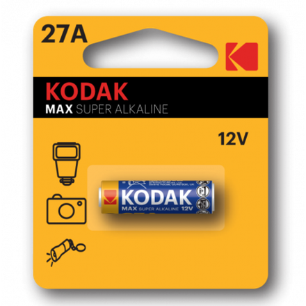 Батарейка Kodak 27A-1BL MAX SUPER Alkaline [K27A-1, GP27A, MN27]