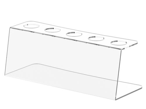 Подставка прозрачная наклонная для мороженого в рожках 5 ячеек