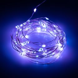Светодиодная новогодняя гирлянда ЭРА ЕGNIG - PU нить с управлением через мобильное приложение 5м RGB 50LED | Гирлянды