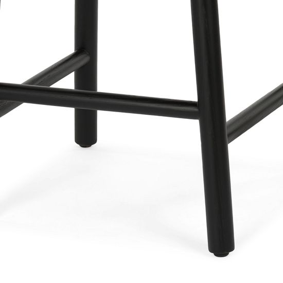 Полубарный стул Circle черное дерево 