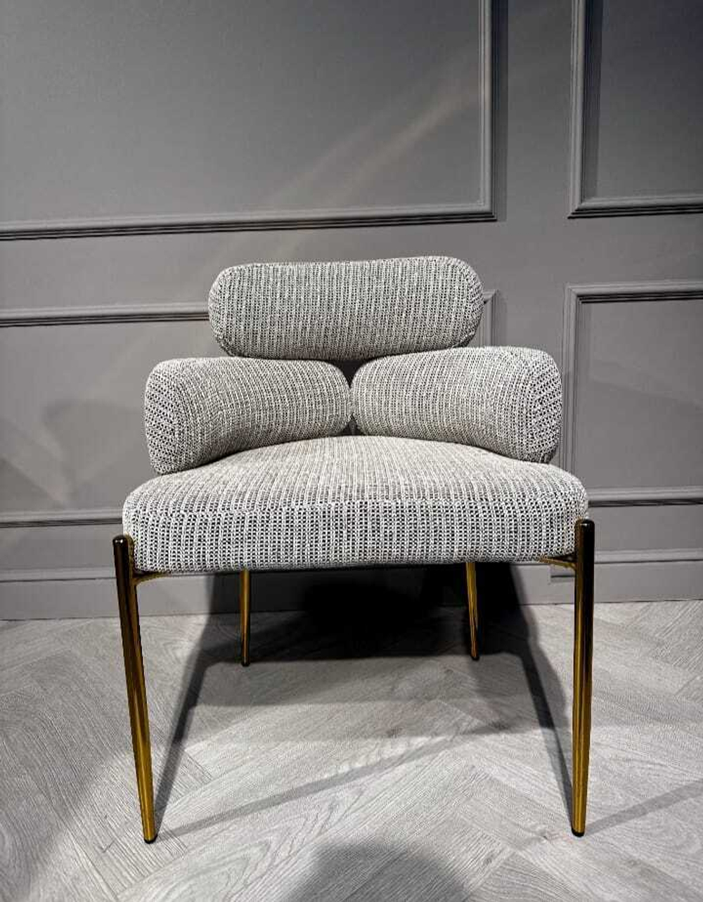 Стул обеденный Ist Casa Романи, черно-белый, золото