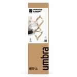 Вешалка настенная Montage, 6 крючков, натуральное дерево/белая