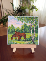 Набор для вышивания крестом Искусница "Тишина заснеженного моста"