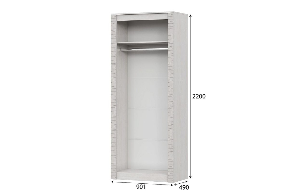 Гамма 20 Шкаф универсальный ясень анкор светлый/сандал светлый