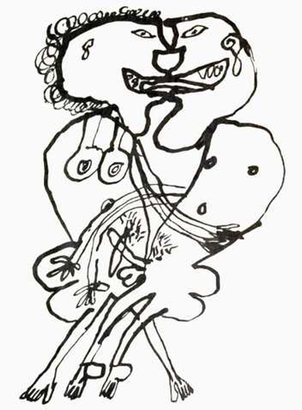 Jean Dubuffet (1901-1985) - эротическое искусство французского художника