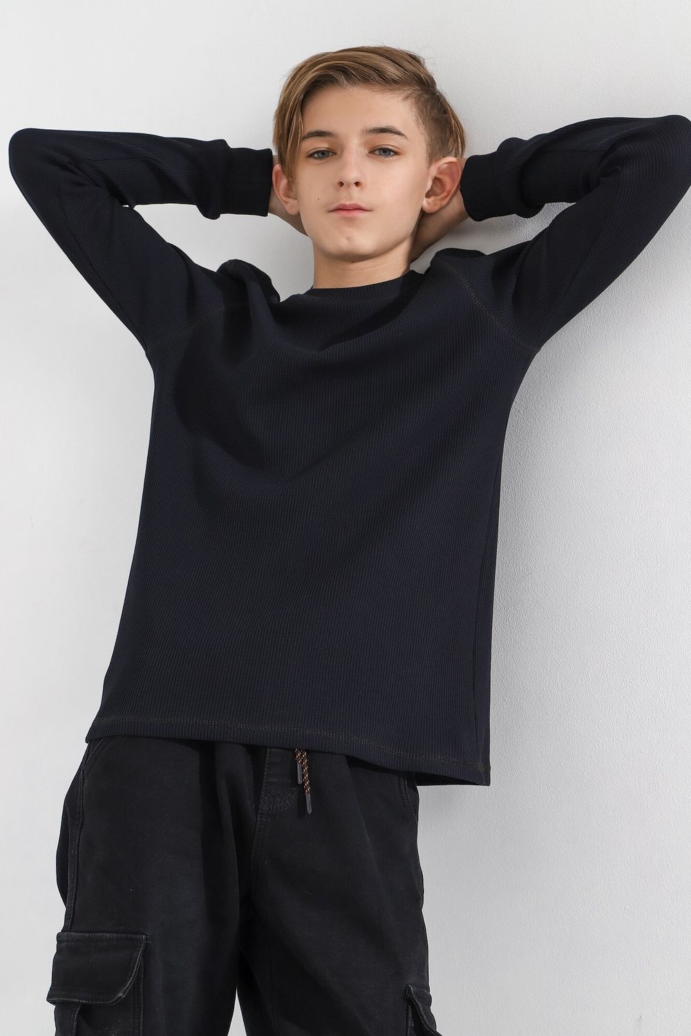 Джемпер для мальчика Лонг-2 Виотекс ЧЁРНЫЙ