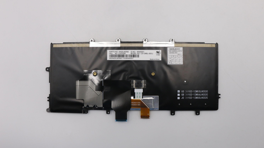 Клавиатура для Ноутбука Lenovo LenovoThinkPad X240/X250/X260/X270/A275 с подсветкой, раскладка - русская, черная (01EP008), оригинал