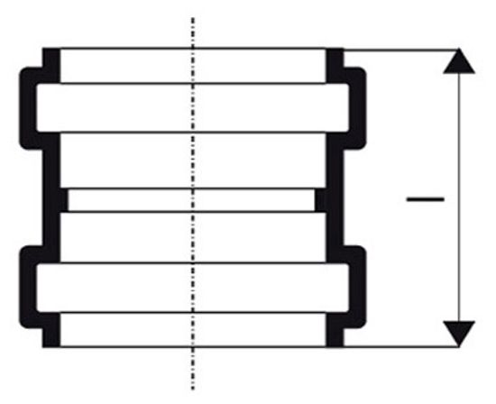 Муфта двухраструбная Ostendorf KGMM 160 мм канализационная арт. 222510