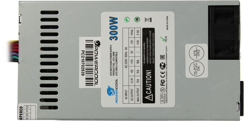Блок питания PowerCool 300W  FlexATX (24+4пин)
