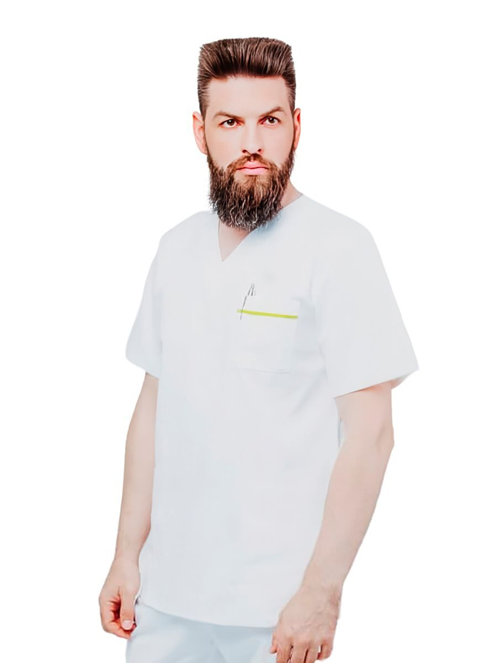 Туника медицинская мужская Pulse 245 Vermont, R150 белый, 4XL
