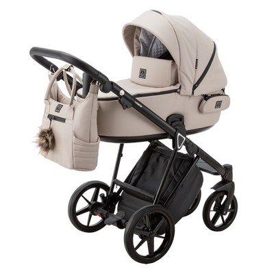 Детская коляска Adamex Porto Deluxe P-SA7 (3в1) (100% экокожа)