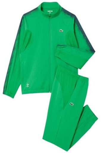 Мужской теннисный костюм Lacoste Tennis x Daniil Medvedev - зеленый