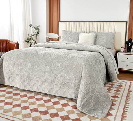 Покрывало 240x260 Sofi De MarkO Розалин светло-серое