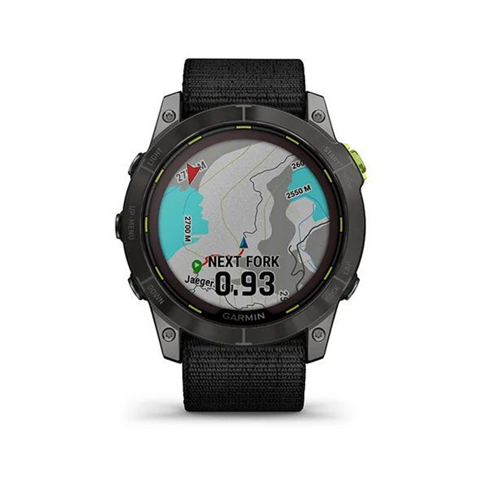 Мультиспортивные часы Garmin Enduro 2 угольно-серый DLC титановый с нейлоновым ремешком UltraFit 010-02754-01