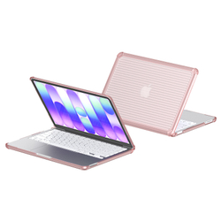 Чехол розового цвета для ноутбука MacBook Neo 13 (с 2026-) от Dux Ducis, серии LCGH Series Protective Case