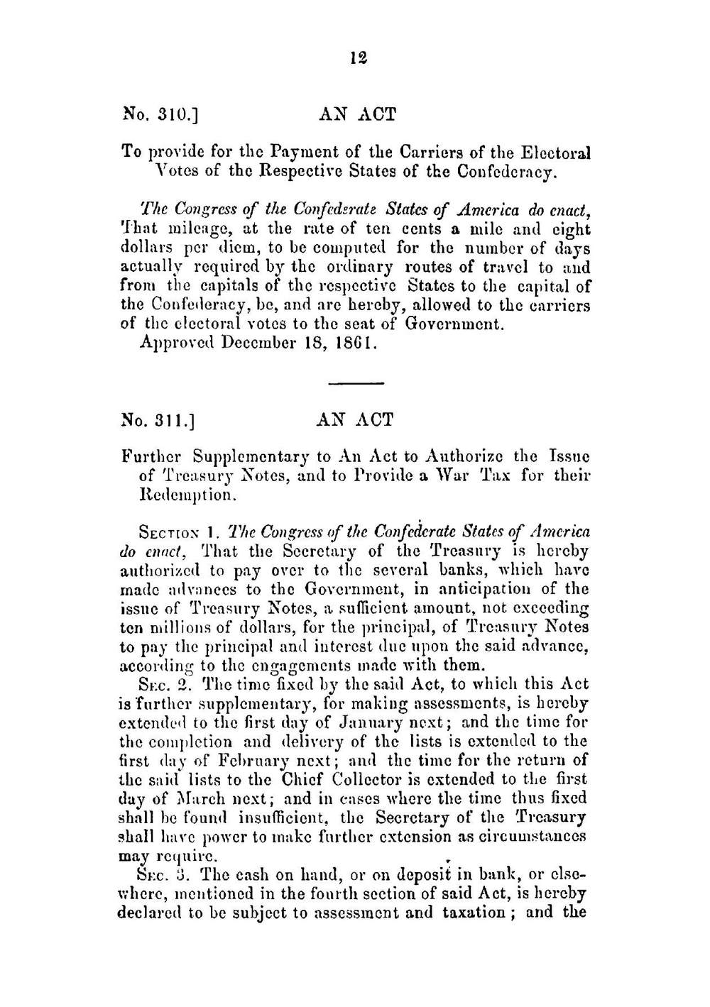 Acts and resolutions of the fourth session of the Provisional congress of the Confederate States, held at Richmond, Va | Сборник