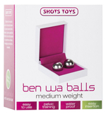 Серебристые вагинальные шарики Ben Wa Balls Heavy Weight Silver (Цвет: серебро)