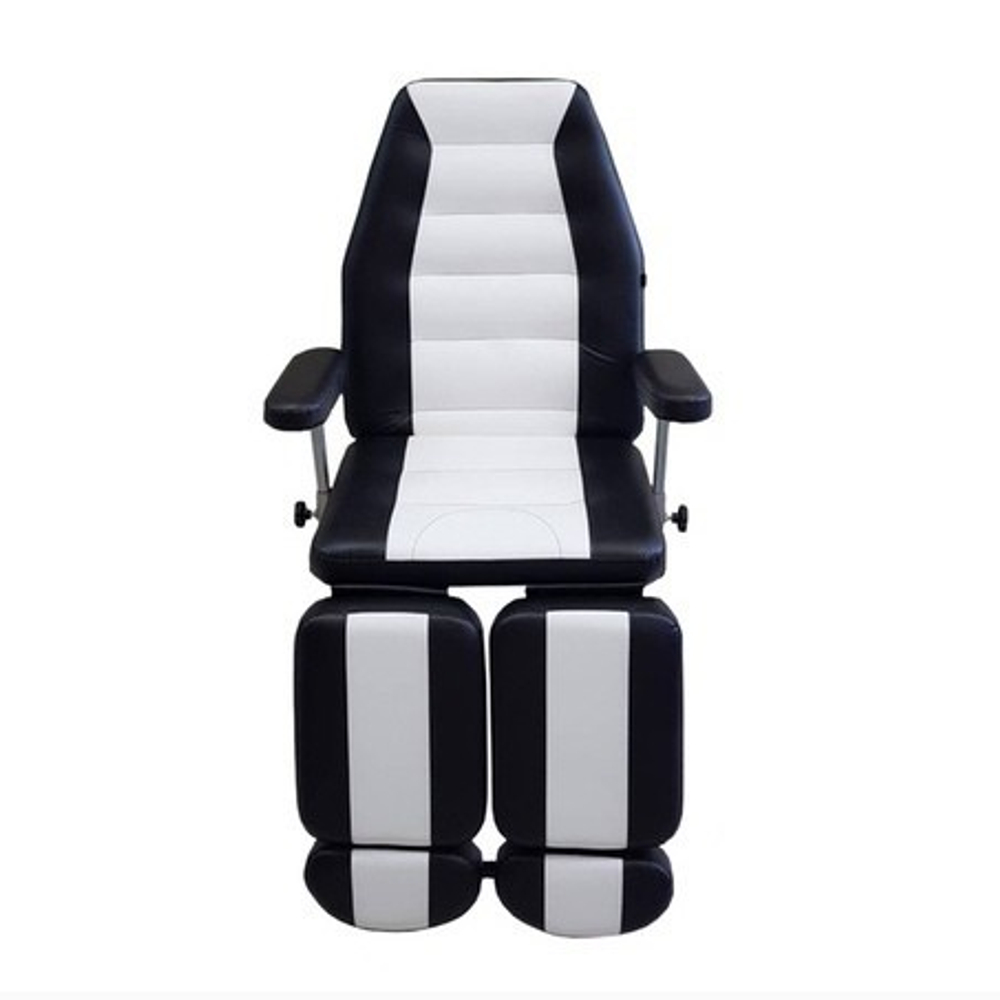 Педикюрное кресло (цвет:Бело-черный)