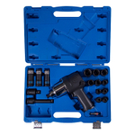 KING TONY (44106AMP01) Гайковерт пневматический ударный 1/2", 881 Нм, с комплектом головок, 17 предметов