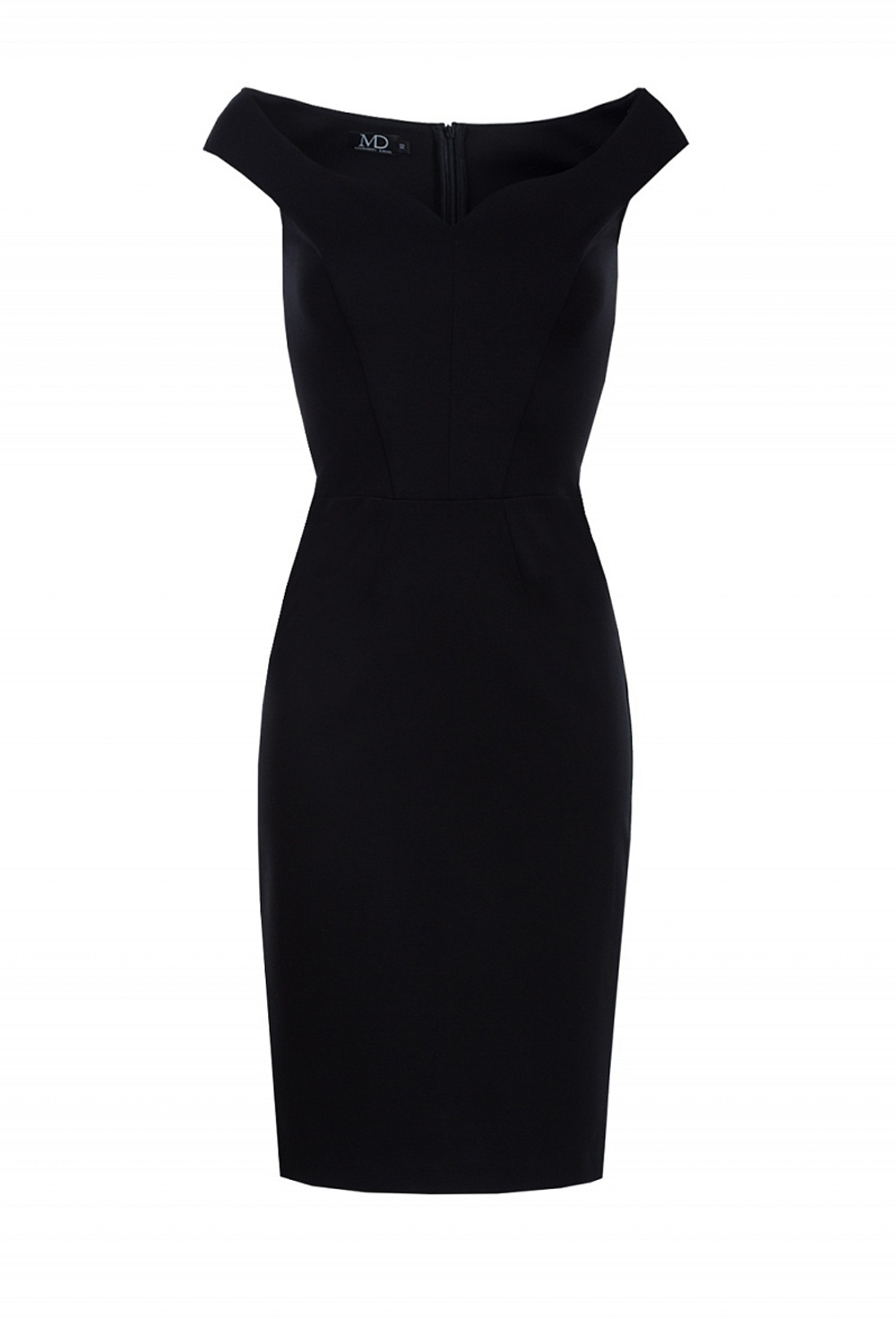 Платье футляр чёрное 08-17SS