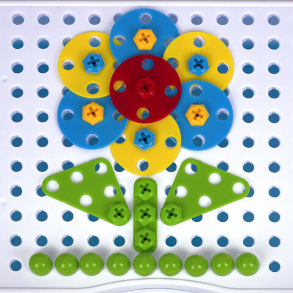 Конструктор с шуруповертом РАЗВИВАЮЩИЙ 247 деталей, BRAUBERG KIDS, 665204