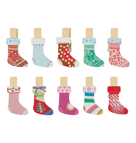 "Blumentag"  Прищепки "Носочек"  3.5 см