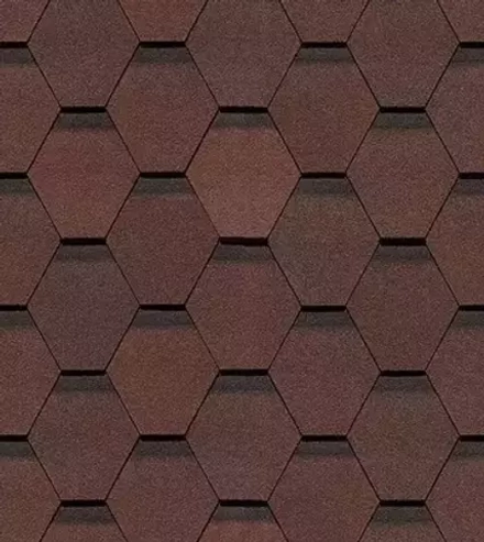 Гибкая черепица Docke PREMIUM Двухслойная "Кельн" Зрелый каштан 3м2