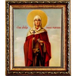 София Римская Святая мученица. Икона на холсте.