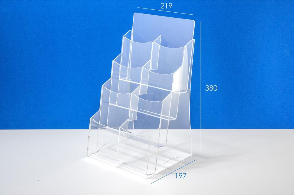 Буклетница настольная на 8 буклетов 100х210