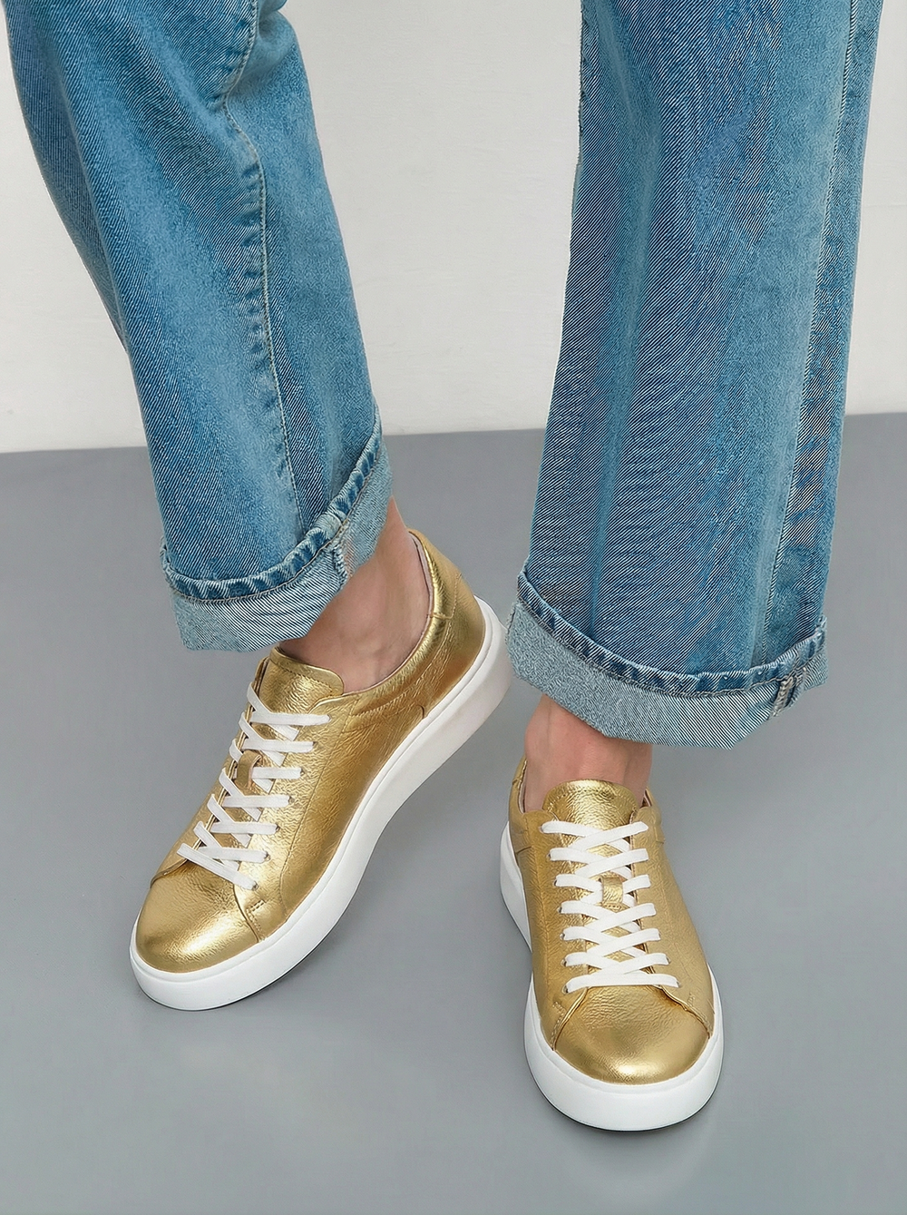 Кеды Polo золотые